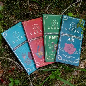Sacred Element Ceremonial Cacao Blends Variety Box (4 bars – 100g each)